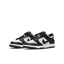NIKE DUNK LOW (GS) 中大童 女休閒鞋─黑白─CW1590100 US4.5 黑色