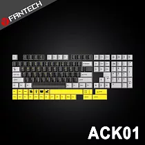 FANTECH PBT撞色十字軸可替換鍵帽套組(ACK01) ─ 灰黃款