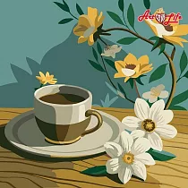 ArtLife藝術生活【DR160】午茶香氛_DIY 數字 油畫 彩繪