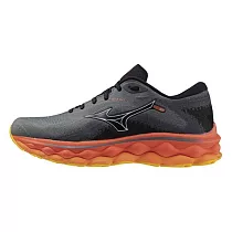 Mizuno Wave Sky 7 SW [J1GC231151] 男 慢跑鞋 運動 馬拉松 超寬楦 透氣 回彈 黑灰橘