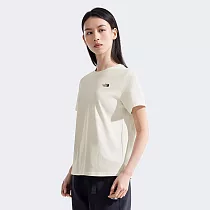 The North FaceW FOUNDATION S/S ─ AP 女短袖上衣─NF0A8CK8QLI L 白色