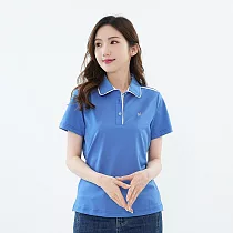 【遊遍天下】女款顯瘦抗UV防曬速乾吸濕排汗機能POLO衫 (GS1049) 2XL 水藍