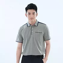 【遊遍天下】經典男款抗UV吸濕排汗短袖機能POLO衫 GS1045 (M─5L大尺碼) 5XL 灰色