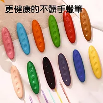 hababy花生造型蠟筆 12色