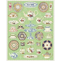 美國 Cavallini & Co. 1000片拼圖 古典瓷器