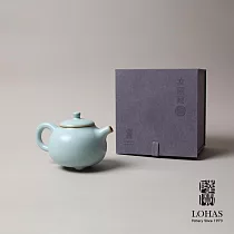 【陸寶LOHAS】汝窯三足壺─汝窯天青色 汝窯藏器 泡茶壺 茶具 精緻禮盒