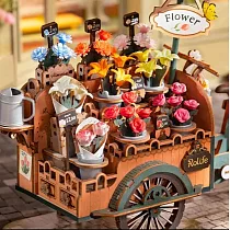 【Robotime】Rolife Blossom Cart 繁花滿車