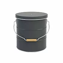 日本渡邊金屬|OBAKETSU手工製儲米桶 5kg 灰色
