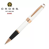 CROSS 貝禮系列 珍珠白亮漆連玫瑰金色 鋼珠筆 AT0455─22