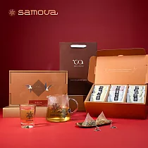 【 samova 】2025 祝福之馨 品味茶福新春禮盒 附提袋 ( 德國天然茶包18入 )