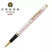 CROSS 高雲櫻花系列 珍珠白亮漆連金色 鋼珠筆 AT0665─15
