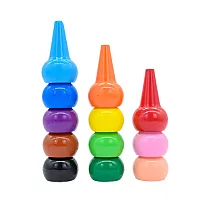 【AOZORA】日本BABY COLOR BASIC ASSORT12 兒童安全無毒 積木蠟筆 無毒蠟筆(12色) 綜合款