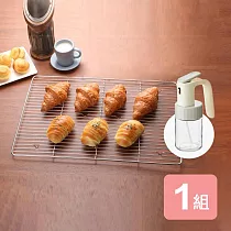 《真心良品》噴霧油瓶+不鏽鋼網架(特大)─1組