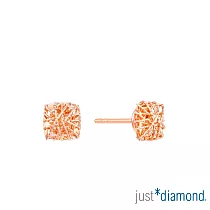 【Just Diamond】方璨閃爍 18K玫瑰金耳環(網路限定)