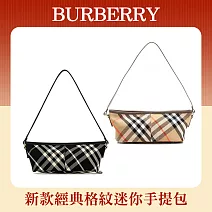 BURBERRY新款格紋迷你手提包 沙色