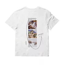 翡冷翠文創名畫藝術短Tee｜米開朗基羅《創世紀》(S-XL) XL 白