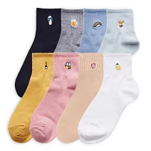 【ONEDER旺達棉品】韓系電繡2/2中統羅紋襪 柔棉刺繡襪 台灣製棉襪- 灰色(啤酒) GK-A402