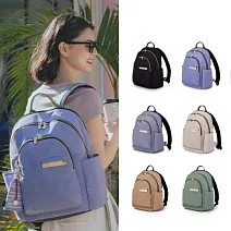 satana - Soldier 輕盈通勤後背包 - 長春花藍