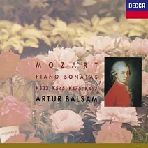莫札特：鋼琴奏鳴曲降B大調K333、C大調K545、C小調K457、C小調幻想曲K475 / 包森(鋼琴)