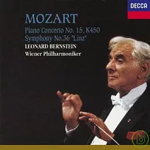 莫札特：第15號鋼琴協奏曲、第36號交響曲「林茲」/ 伯恩斯坦演奏＆指揮維也納愛樂管弦樂團