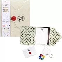 哈利波特：霍格華茲入學文具組（哈利魔杖筆＋造型迴紋針＋信封信紙組＋便利貼＋封蠟貼紙）Harry Potter: Hogwarts Acceptance Letter Stationery Set