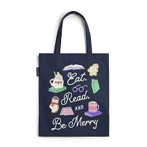 美國Out of Print托特包／Eat, Read, & Be Merry Tote Bag