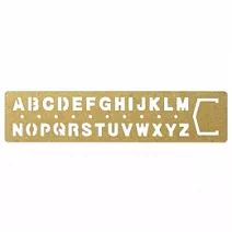 TRC 黃銅系列經典再現-字母描字規