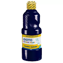 【義大利 GIOTTO】可洗式兒童顏料500ml(單罐)黑色