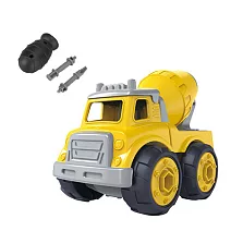 樂彩森林 DIY組裝工程車-水泥車