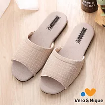 維諾妮卡 復古健康環保竹炭拖鞋M咖啡