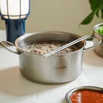 【鈦安TiANN】個性1.8L(可折耳) 小圓鍋