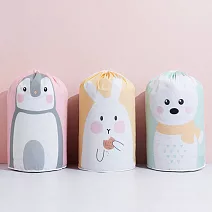 【iRoom優倍適】大容量加厚PEVA棉被衣物束口收納袋-萌企鵝