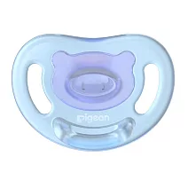 【Pigeon貝親】Soft Buddy全矽膠安撫奶嘴/  S號-淺藍