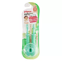 【Pigeon貝親】第三階段學習牙刷2入/藍