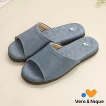 維諾妮卡 優質乳膠室內皮拖鞋XL深藍