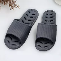 333家居鞋館 緩壓排水浴室拖鞋L灰藍42/43