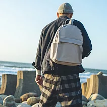 【一帆布包】帆布經典後背包- 淺灰