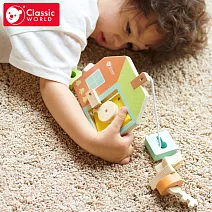 【德國 classic world 客來喜經典木玩】蒙式學習 趣味門鎖《20143》