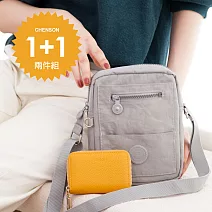 CHENSON★超值２件組★隨身斜背包+真皮錢包(CG32238+W22148)