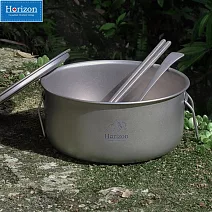 【Horizon 天際線】戶外野營純鈦廚具 湯鍋(1.8L)