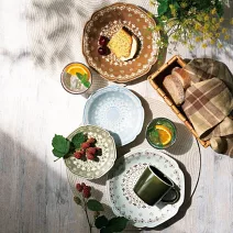 【日本Marusan Kondo】La Dentelle波蘭陶 陶瓷杯碗4件入禮盒