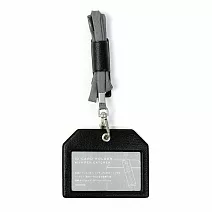 【日本HIGHTIDE】經典PASSEN系列掛繩票卡夾/證件夾 ‧ 黑色