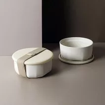 TOAST / RONDE 陶瓷深碗便當盒- 米白