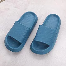 333家居鞋館 厚實舒適 知性休閒厚底拖鞋 藍42/43