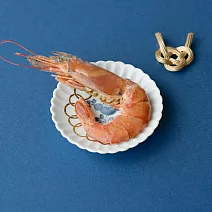 【日本Amabro】和式文樣 陶瓷小皿禮盒 ‧ 樁紋輪花