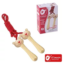 【德國 classic world 客來喜經典木玩】熊熊兒童跳繩《4610》
