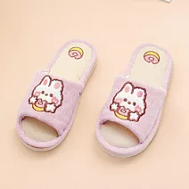 333家居鞋館 撞色可愛室內布拖鞋 粉40/41