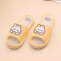 333家居鞋館 撞色可愛室內布拖鞋 黃40/41