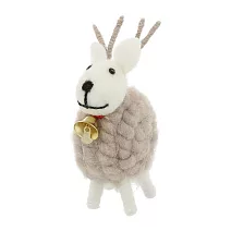 【日本Mark’s】Mocomoco Animal手工羊毛氈聖誕擺飾 ‧ 鈴鐺小馴鹿