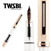 三文堂 TWSBI 鋼筆 / ECO / 奶油黃 & 玫瑰金 / EF